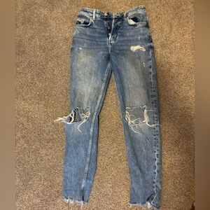 Distressed Blue Women’s Boyfriend Jeans